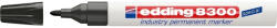 edding Marker permanent Edding 8300 Industrial, corp metalic, varf rotund, 1.5-3 mm, negru (ED083001) - siscom-papetarie