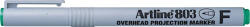 Artline OHP Non-Permanent marker ARTLINE 803, varf fin - 0.5mm - verde (EK-803-GR) - siscom-papetarie