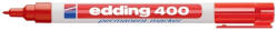 edding Marker permanent Edding 400, corp plastic, varf rotund, 1 mm, rosu (ED4002) - siscom-papetarie