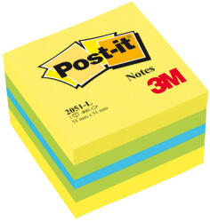 Post-it Notite adezive, Post-it, galben verde, 51 x 51 mm, 400 file (3M110136)