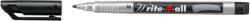 STABILO Marker permanent Stabilo, Write-4-All, corp plastic, varf rotund, 1 mm, negru (SW131411) - siscom-papetarie