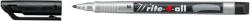 STABILO Marker permanent Stabilo, Write-4-All, corp plastic, varf rotund, 1 mm, negru (SW131411)