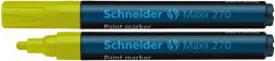 Schneider Marker cu vopsea SCHNEIDER Maxx 270, varf rotund 1-3mm - galben (S-127005) - siscom-papetarie