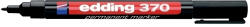 edding Marker permanent Edding 370, corp plastic, varf rotund, 1 mm, negru (ED3701)