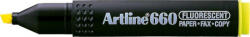 Artline Textmarker ARTLINE 660, varf tesit 1.0-4.0mm - galben fluorescent (EK-660-FYE) - siscom-papetarie