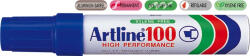 Artline Permanent marker ARTLINE 100, corp metalic, varf tesit 7.5-12.0mm - albastru (EK-100-BL) - siscom-papetarie