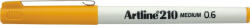 Artline Liner ARTLINE 210, varf fetru 0.6mm - galben (EK-210-YE) - siscom-papetarie