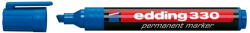 edding Marker permanent Edding 330, corp plastic, varf retezat, 1-5 mm, albastru (ED3303)