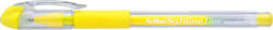 Artline Pix cu gel ARTLINE Softline 1700, rubber grip, varf 0.7mm - galben fluorescent (EGB-1700-FYE) - siscom-papetarie