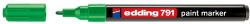 edding Marker permanent Edding 791, cu vopsea, corp plastic, varf rotund , 1-2 mm, verde (ED7914) - siscom-papetarie