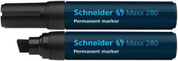 Schneider Permanent marker SCHNEIDER Maxx 280, varf tesit 4+12mm - negru (S-128001) - siscom-papetarie