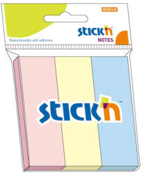 Hopax Stick notes index 76 x 25 mm, 3 x 50 file set, Stick n - 3 culori pastel (HO-21128)