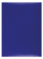 Office Products Mapa din carton plastifiat cu elastic, 300gsm, Office Products - albastru (OF-21191131-01) - siscom-papetarie