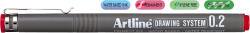 Artline Marker pentru desen tehnic ARTLINE, varf fetru 0.2mm - rosu (EK-232-RE)