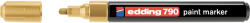 edding Marker permanent Edding 790, cu vopsea, corp plastic, varf rotund, 2-3 mm, auriu (ED79053) - siscom-papetarie