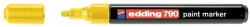 edding Marker permanent Edding 790, cu vopsea, corp plastic, varf rotund, 2-3 mm, galben (ED7905) - siscom-papetarie