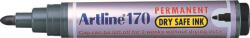 Artline Permanent marker ARTLINE 170 - Dry safe ink, corp plastic, varf rotund 2.0mm - negru (EK-170-BK) - siscom-papetarie