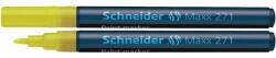 Schneider Marker cu vopsea SCHNEIDER Maxx 271, varf rotund 1-2mm - galben (S-127105) - siscom-papetarie
