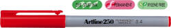 Artline Permanent marker ARTLINE 250, corp plastic, varf rotund 0.4mm - rosu (EK-250-RE) - siscom-papetarie