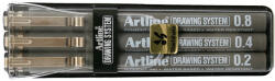 Artline Marker pentru desen tehnic ARTLINE, varf fetru (0.2 0.4 0.8mm), 3 buc set - negru (EK-230/3W2BK)