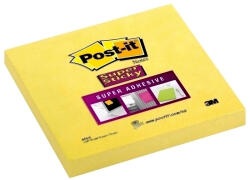 Post-it Notite adezive Post-it Super Sticky, 76 x 76 mm, 90 file, galben (3M1076778)