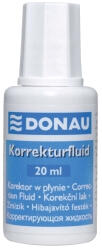 DONAU Fluid corector Donau, 20 ml, pe baza de solvent, aplicator cu pensula (DN101220) - siscom-papetarie