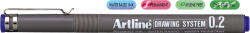 Artline Marker pentru desen tehnic ARTLINE, varf fetru 0.2mm - albastru (EK-232-BL)