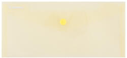 DONAU Mapa PP protectie documente DL landscape, inchidere cu capsa, 10 set, DONAU - galben transparent (DN-8548001PL-11)