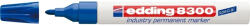 edding Marker permanent Edding 8300 Industrial, corp metalic, varf rotund, 1.5-3 mm, albastru (ED083003)