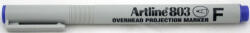 Artline OHP Non-Permanent marker ARTLINE 803, varf fin - 0.5mm - albastru (EK-803-BL) - siscom-papetarie