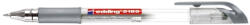 edding Roller cu gel, Edding, Cristal Jelly 2185, 0.7 mm, plastic, argintiu (ED218554) - siscom-papetarie