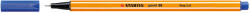 STABILO Liner Stabilo Point 88, varf fetru, 0.4 mm, albastru (SW168813) - siscom-papetarie