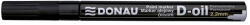 DONAU Marker permanent cu vopsea Donau, varf rotund, 2.2 mm, negru (DN101200) - siscom-papetarie