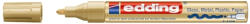 edding Marker permanent Edding 750, cu vopsea, corp metalic, varf rotund, 2-2-4 mm, auriu (ED75053) - siscom-papetarie