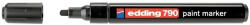 edding Marker permanent Edding 790, cu vopsea, corp plastic, varf rotund, 2-3 mm, negru (ED7901) - siscom-papetarie