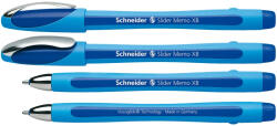 Schneider Pix SCHNEIDER Slider Memo XB, rubber grip, accesorii metalice - scriere albastra (S-150203) - siscom-papetarie