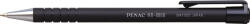 PENAC Pix PENAC RB-085B, rubber grip, 0.7mm, varf metalic, corp negru - scriere neagra (P-BA1002-06F) - siscom-papetarie