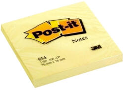 Post-it Notite adezive, Post-it, 76 x 76 mm, 100 file, galben (3M1076760)