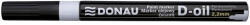 DONAU Marker permanent cu vopsea Donau, varf rotund, 2.2 mm, alb (DN101203)