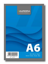 Aurora Blocnotes capsat, A6, 100 file - 60g mp, microperforatii, AURORA Office - velin (1600GU)