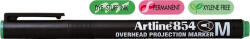 Artline OHP Permanent marker ARTLINE 854, varf mediu - 1.0mm - verde (EK-854-GR) - siscom-papetarie