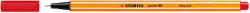 STABILO Liner Stabilo Point 88, varf fetru, 0.4 mm, rosu (SW168812) - siscom-papetarie