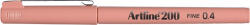 Artline Liner ARTLINE 200, varf fetru 0.4mm - galben-portocaliu (EK-200-APR) - siscom-papetarie