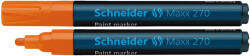 Schneider Marker cu vopsea SCHNEIDER Maxx 270, varf rotund 1-3mm - orange (S-127006) - siscom-papetarie