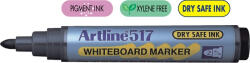 Artline Marker pentru tabla de scris ARTLINE 517 - Dry safe ink, varf rotund 2.0mm - verde (EK-517-GR) - siscom-papetarie