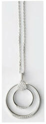 Victoria Ezüst színű karika fehér köves nyaklánc (VBNACA56245)