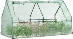 Garden Line Solar legume, sera 2 intrari cu folie verde 180 x 92 x 90cm