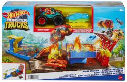 Mattel Hot Wheels Monster Trucks Set Blast Station (MTHFB12) - etoys