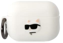 Karl Lagerfeld Husa Karl Lagerfeld 3D Choupette Head pentru Airpods Pro 2 White