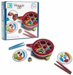 BS Toys Csipeszes ügyességi játék fából - zöldségek (GA347)